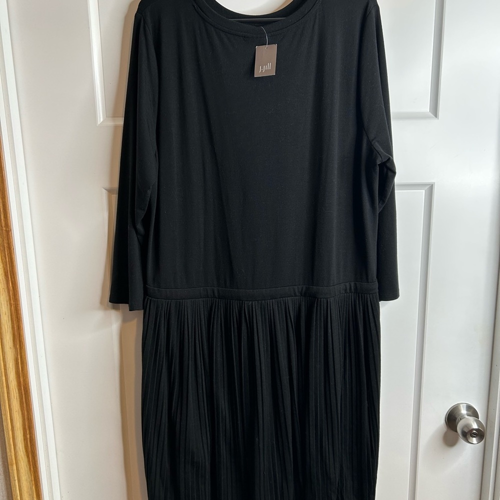 J. Jill Black Long Sleeve Dress